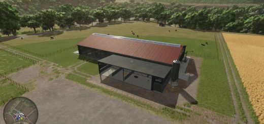 Cow barn with feeding robot v1.0.0.0