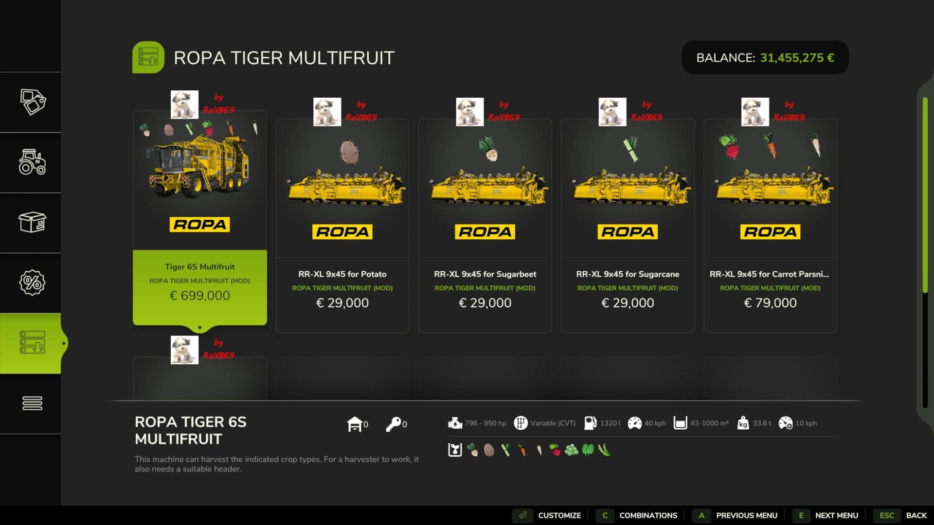 Ropa 6S (900 PS/1.000.000 l) Multifrüchte v1.0 thumbnail 4