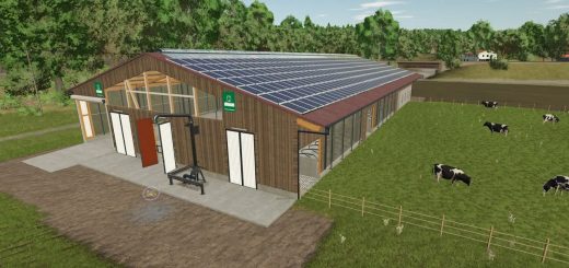 Large stable with wood-look facadev1.0