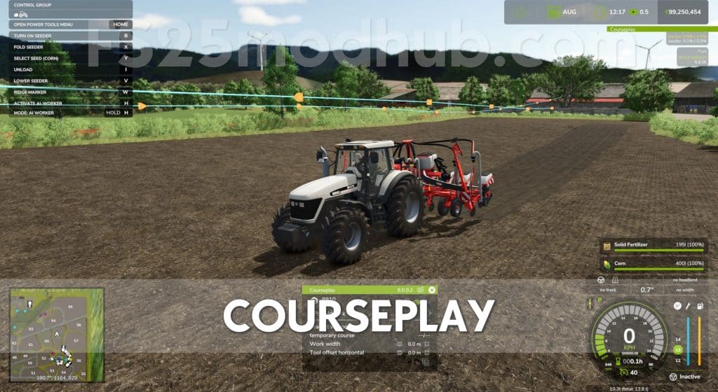 Courseplay v8.1.0.0 | FS25 Mod Download