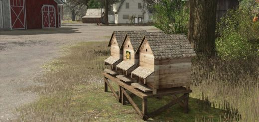 Beehive With 3 Large Frames v1.0