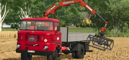 IFA W50 loading car with crane v1.0