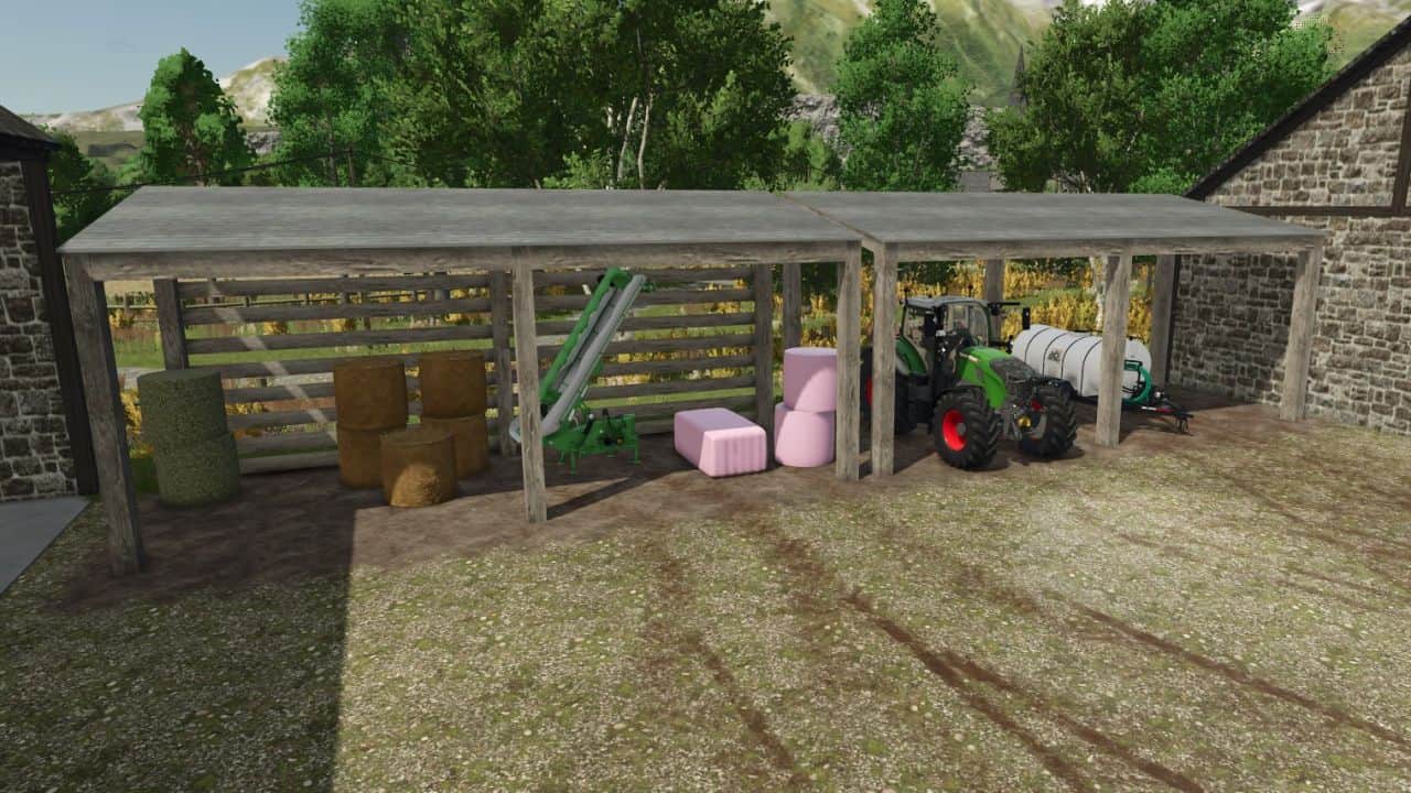 Pack of 2 wooden buildings V1.0
