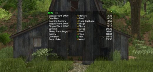 Production Info Hud V1.0