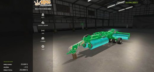 Rolo Faca Drax 9000 King Implementos V1.0