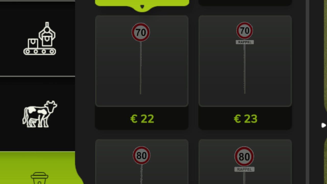Sorting for panels and roads fr V1.0