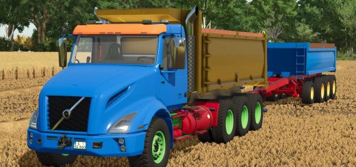 Volvo VNX 300 Dump Truck & Dump Pup Trailer v1.0