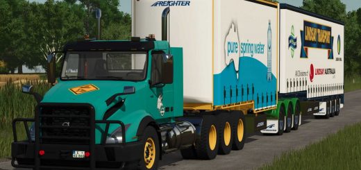 Volvo VNX 300 Truck & MaxiTrans Freighter Trailers v1.0