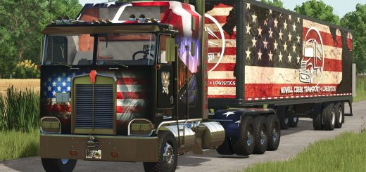 Kenworth K100 American Edition Truck + Trailer v1.0