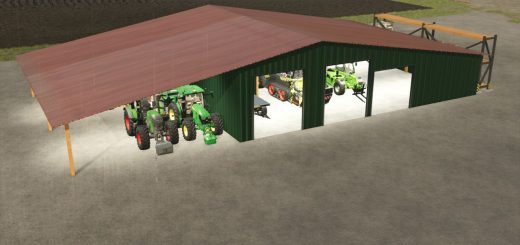 Machineshed With Canopy Roof V1.0