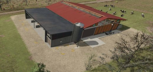 Medium Cowshed With Feeding Robot V1.0
