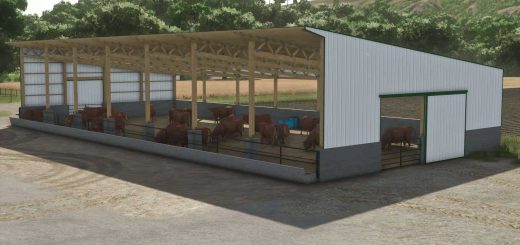 Monoslope Cattle Barn v1.0