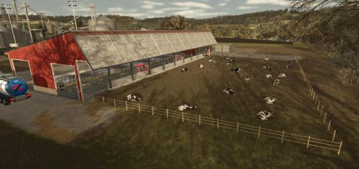 US Cow Barn With Milk V1.0