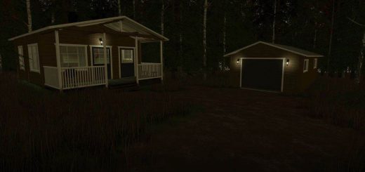 Wooden Cabin and Garage v1.0