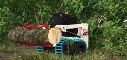 Bobcat 863 Turbo With Bobcat Shovel v1.0