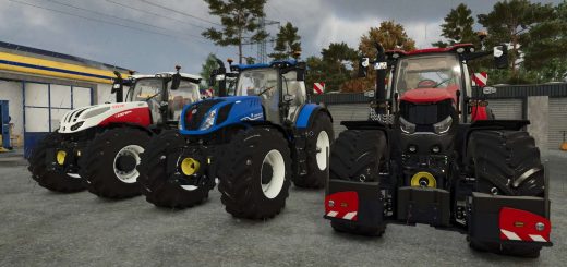 Case IH Optum AFS + Steyr Terrus CVT + New Holland T7 HD v1.3