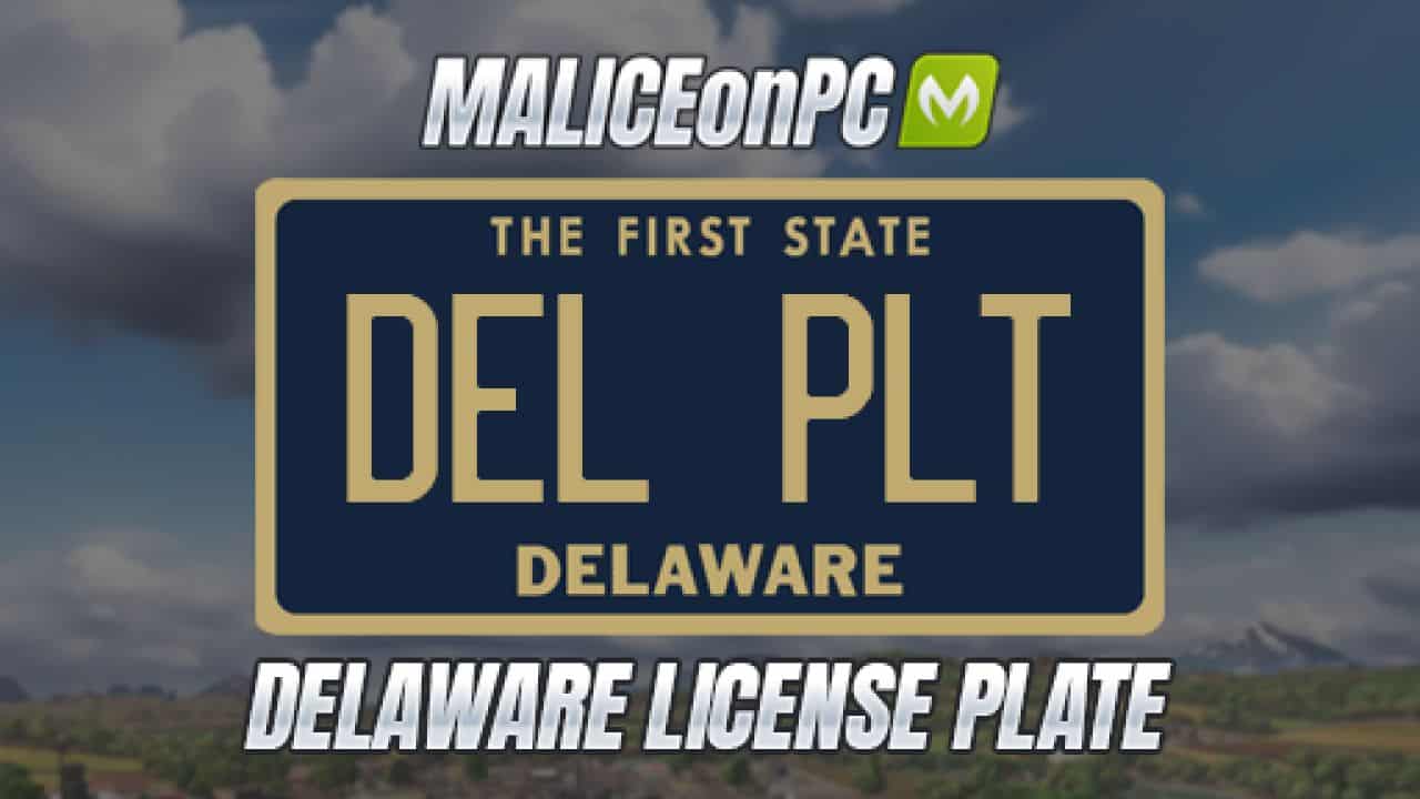 Delaware License Plate V1.0