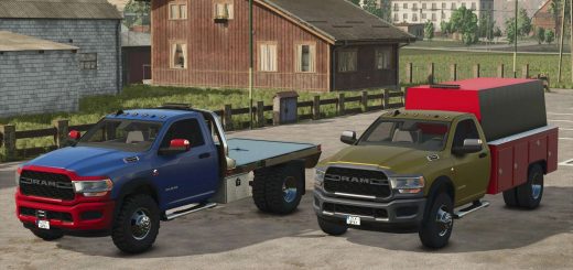 Dodge Ram 5500 Flatbed & Service Trucks v1.0