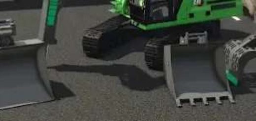Egli shovel + OilQuick tiltrotator V3.1