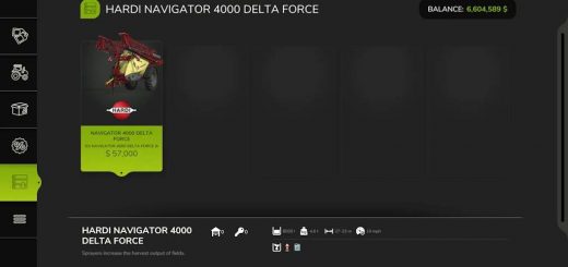 Hardi Navigator 4000 Delta Force Speedy v1.3