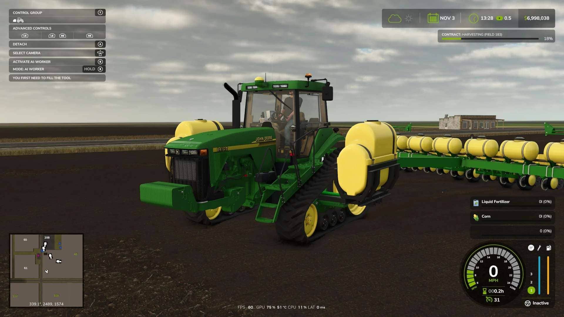 John Deere 8410T and Saddle Tanks v1.0