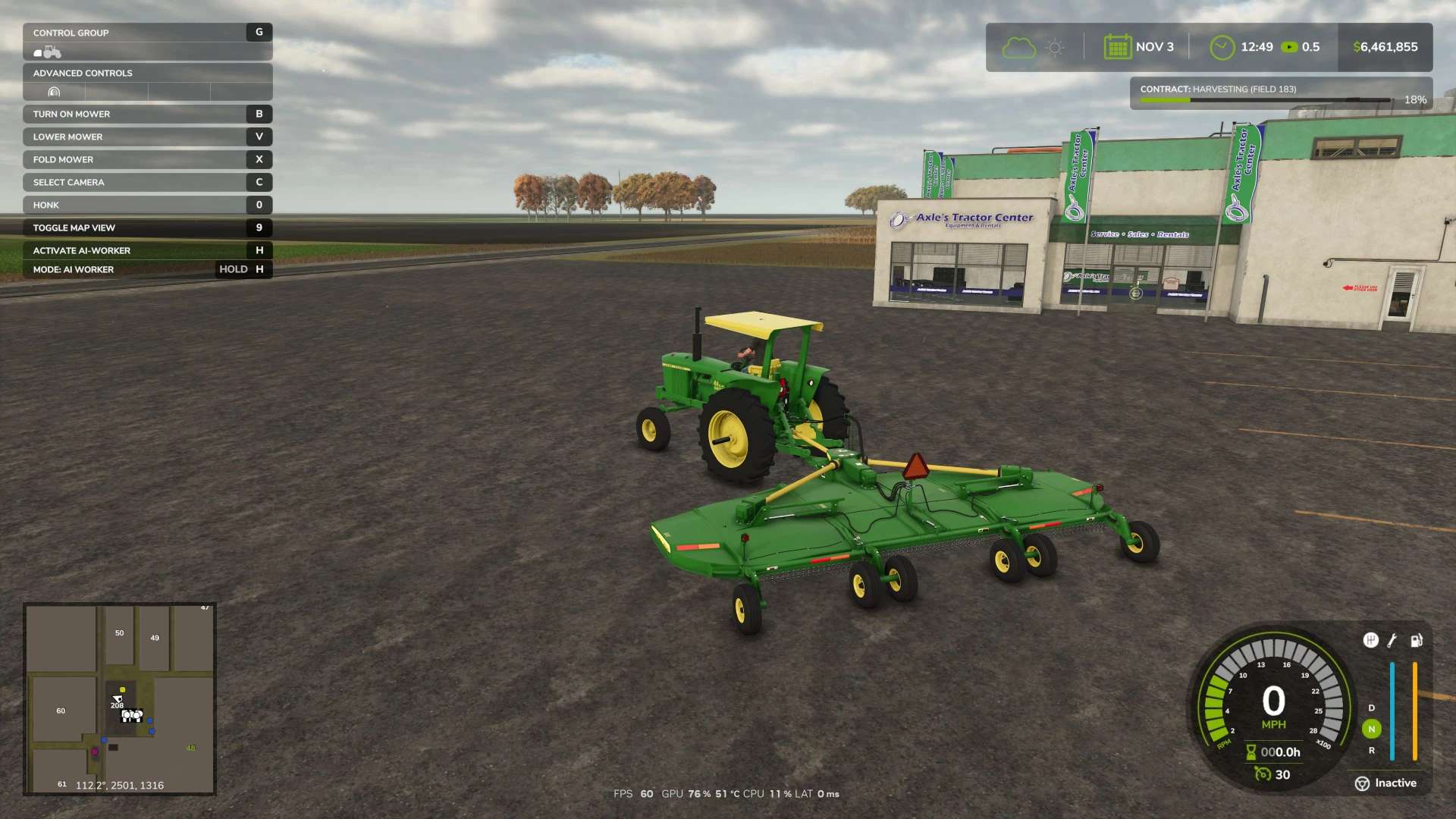 John Deere HX20 Mower v1.0