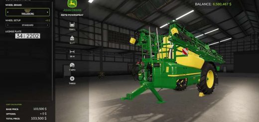 John Deere Precision Farming Sprayers v1.0