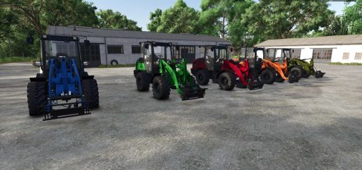 Kubota Pack with front loader attachments in multicolor v1.0.0.2