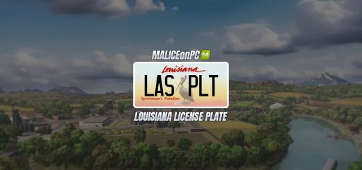 Louisiana License Plate V1.0