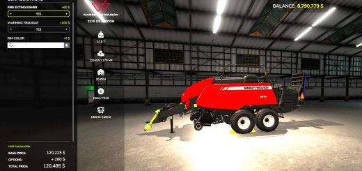 Massey Ferguson 2270 Bailer USA v1.0