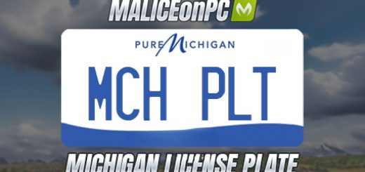 Michigan License Plate V1.0