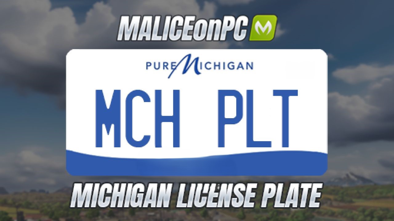Michigan License Plate V1.0