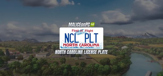 North Carolina License Plate V1.0