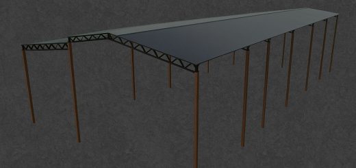 Open Pole Metal Shed V1.0