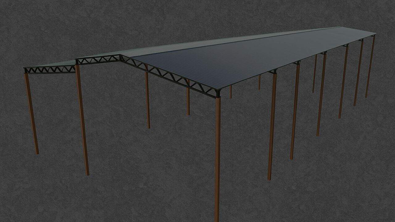 Open Pole Metal Shed V1.0