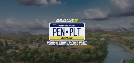 Pennsylvania License Plate V1.0