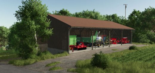Roofed Bunker Silo & Wood Chip Storage V1.0