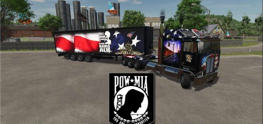 Kenworth K100 with CurtainSide Dry Van v1.0