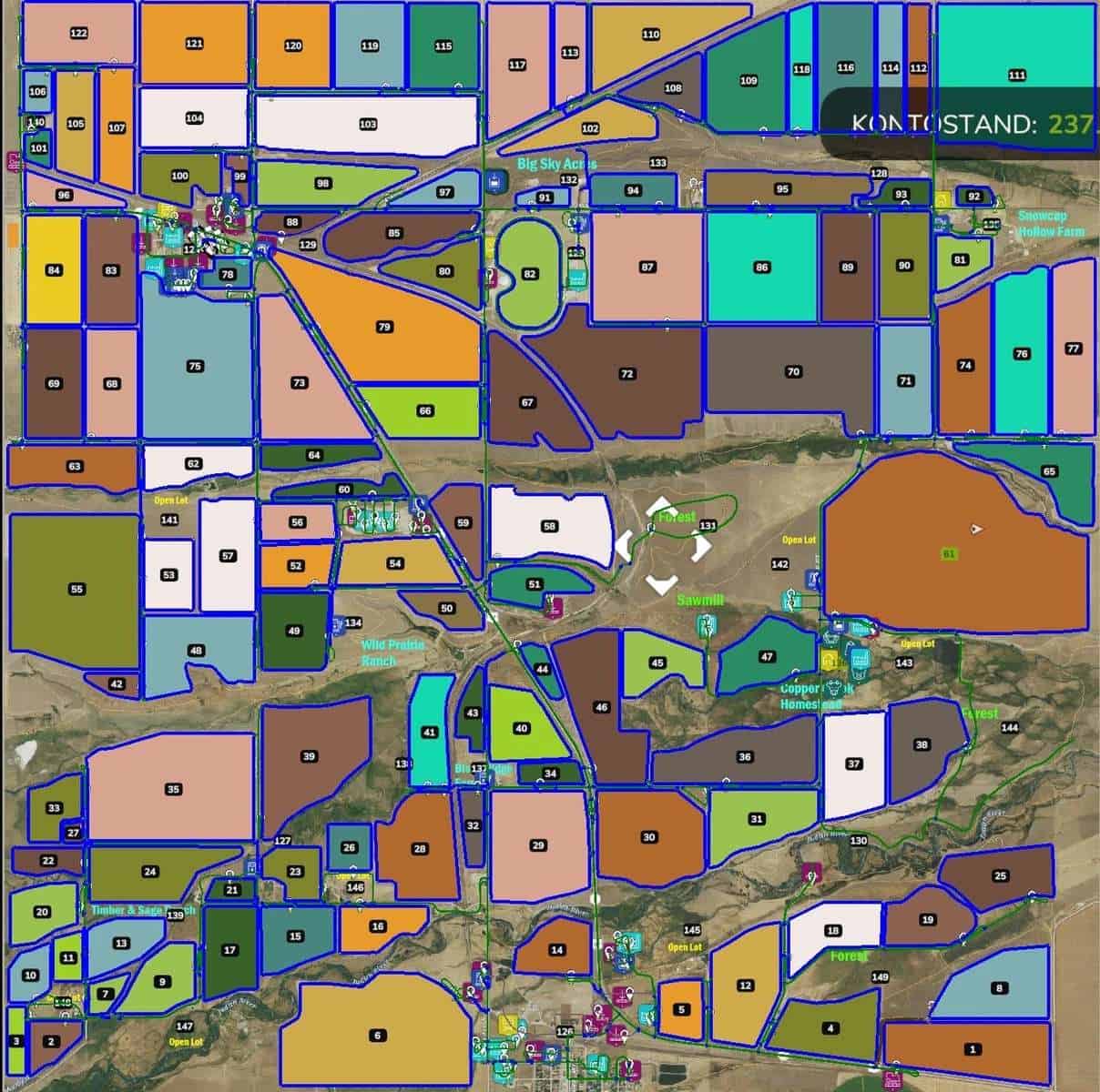 Autodrive courses for the Judith Plains Montana 4X v1.0