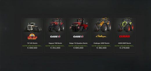 Electric Large Tractors Pack V1.0