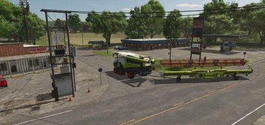 FD250 With Integrated Cutterbar Wagon And Longer Drawbar v1.0