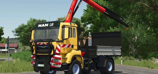 MAN TGS 18.500 TP Bed Truck & Crane v1.0