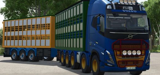 Volvo FH16 Animal Transport Truck & Trailer v1.0
