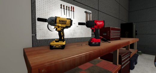 Dewalt and Milwaukee Impact Drills Pack V1.1