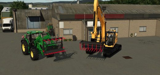 Excavator/Frontloader Manure Grab V1.0
