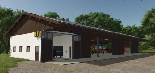 Machine Hall With Workshop V1.0