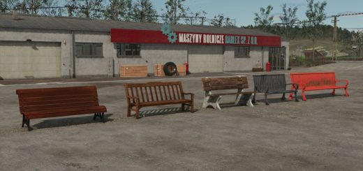 Placeable Benches Pack v1.0