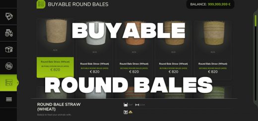 Buyable round bales v1.0