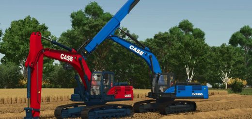 Case CX 350D Standard & Telescopic Excavators v1.0