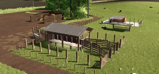 Cow Pasture With Milking Barn V1.0